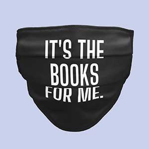 It’s the Books for Me mask by Blk & Bkish (photo: Jazmen Greene/Blk & Bkish)