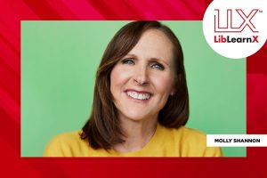 Photo of actor and comedian Molly Shannon, who spoke at LibLearnX.