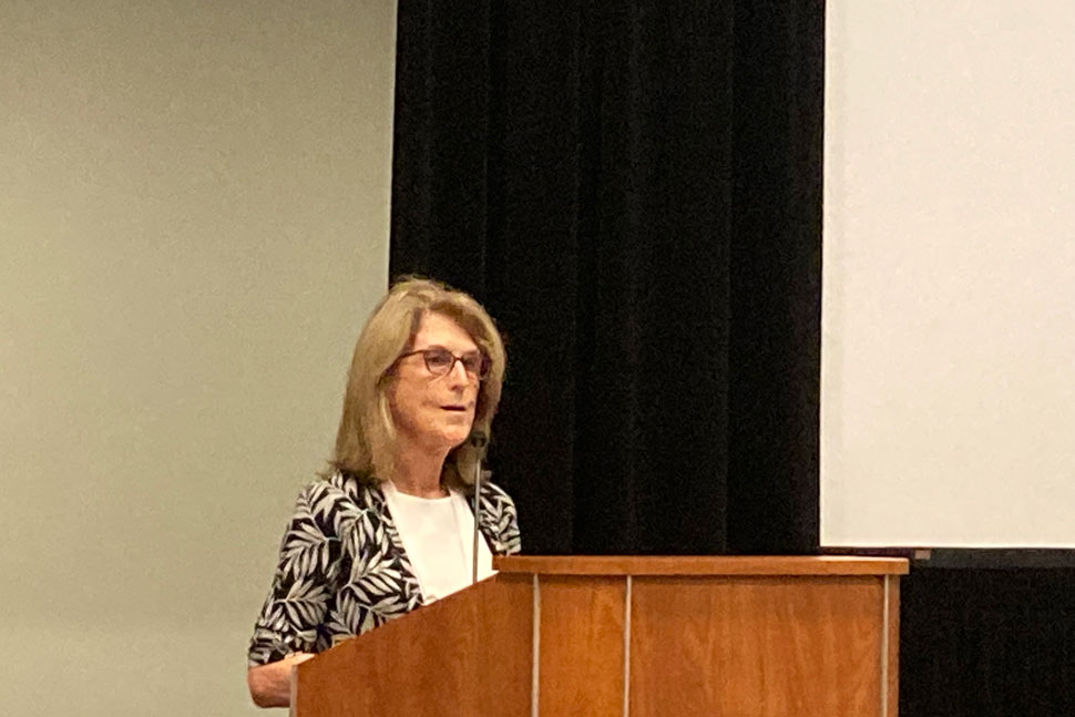 Catherine Murray-Rust speaking in the "Creating the Future Library Workforce" program at the ALA Annual Conference and Exhibition in Washington, D.C.