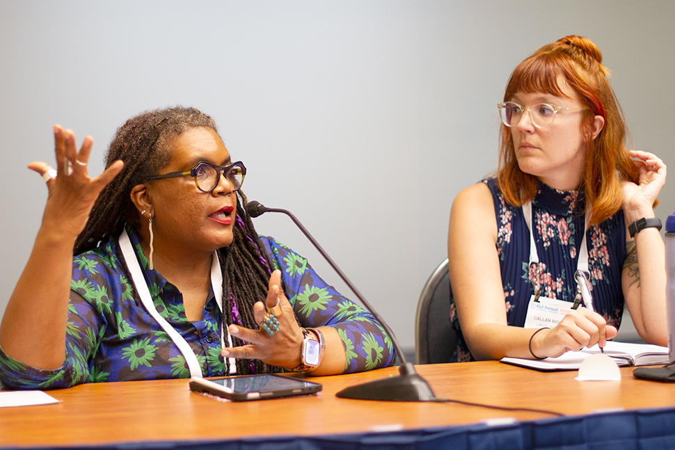 Veronda Pitchford (left) and Callan Bignoli