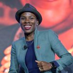 Luvvie Ajayi Jones appears as Closing Speaker at the American Library Association's 2022 Annual Conference and Exhibition in Washington, D.C., on June 28.