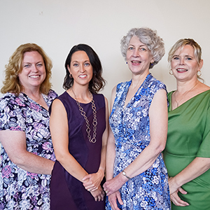 From left: Heather Phibbs, Amanda Balla, Mary Anne Russo, and Dana Tirabassi