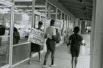 Civil rights protesters in Farmville, Virginia