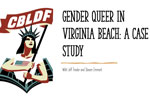 Comic Book Legal Defense Fund logo with text Gender Queer in Virginia Beach: A Case Study