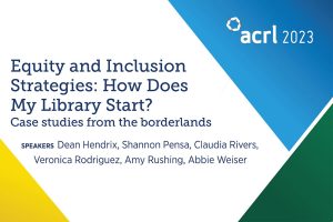 Screenshot for "Equity and Inclusion Strategies: How Does My Library Start?"
