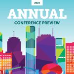 A graphic of Chicago with text reading "2023 Annual Conference Preview."