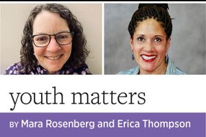 Headshots of Youth Matters columnists Mara Rosenberg, at left, and Erica Thompson, at right, both from St. Patrick's Episcopal Day School in Washington, D.C.