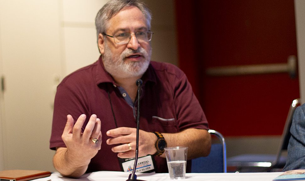 Author Steven H Silver After Hastings speaks at “A Novel Idea: Jewish Identity in Genre Fiction,” a June 25 session at the American Library Association’s 2023 Annual Conference and Exhibition in Chicago.
