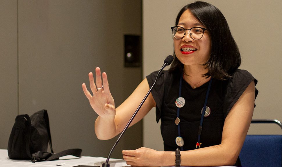 Christy Lau, senior children's librarian at New York Public Library shares stories from the library's Teen Reading Ambassadors program at ALA's 2023 Annual Conference and Exhibition in Chicago.