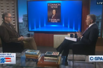 Screenshot from the first episode of Books that Shaped America, featuring C-SPAN producer Peter Slen interviewing University of Maryland History Professor Richard Bell about Thomas Paine's Common Sense