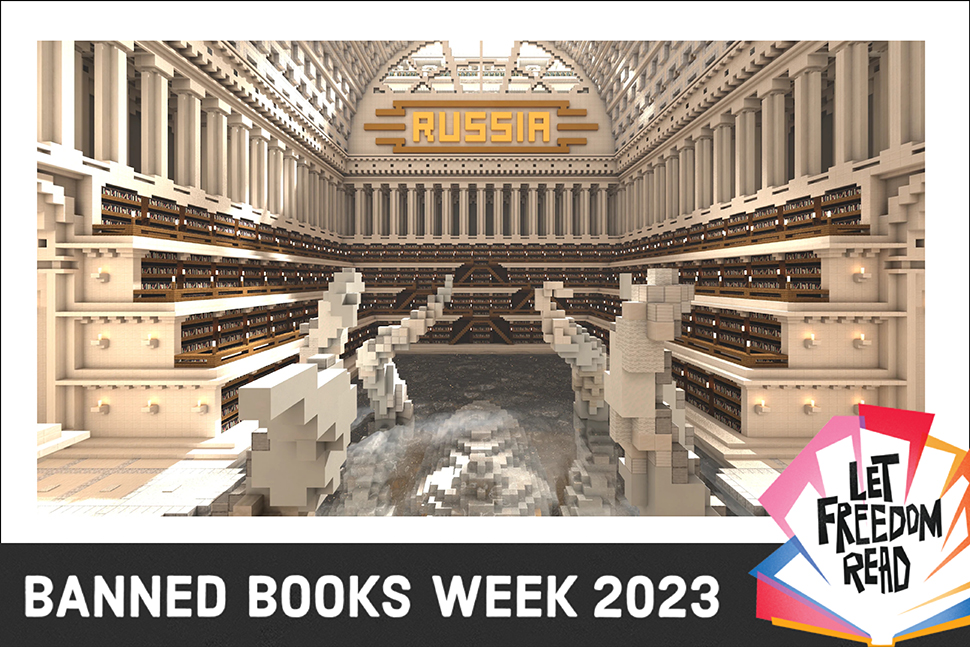Banned Books Week 2023: Let Freedom Read, featuring the Uncensored Library in Minecraft