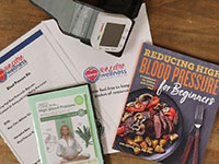A photo of Pickens County (S.C.) Library System's blood pressure kit for patrons
