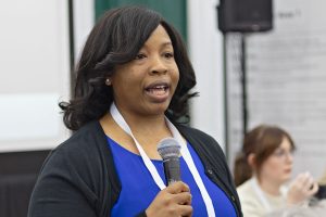Rebecca Stallworth, assistant professor in the School of Library and Information Science at Simmons University in Boston, co-presents “Beyond the Bachelor’s Degree: Supporting First-Generation Students Through Graduate School” January 20 at the 2024 LibLearnX Conference in Baltimore