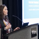 Lorin M. Flores speaking at the 2024 LibLearnX Conference
