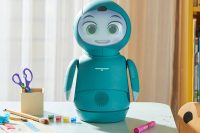 A photo of Moxie, an artificial intelligence robot used at Santa Ana Public Library.