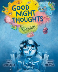 Cover art for Max Greenfield's forthcoming book, Good Night Thoughts.