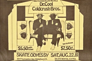 A 1981 concert flier for Dr. Cool and Cold Crush Brothers, archived in the Hip-Hop Collection at Cornell University Library