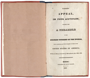 A copy of Walker's Appeal 