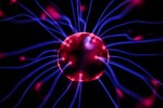 Plasma ball representing firing neurons