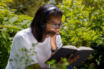 Young woman reading