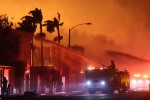 Firefighters in Pacific Palisades, California.