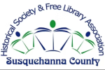 Susquehanna County Historical Society and Free Library Association logo