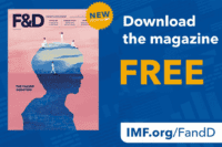 Finance and Development spring cover and the text "Download the magazine FREE"