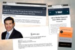 Collage of government directives and MLIS acting director Keith Sonderling