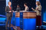 Photo from the set of the game show Jeopardy!