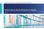 Cover of "School Library Book Removals in Virginia"