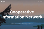 Screenshot of the Cooperative Information Network homepage