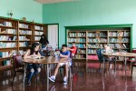 Children in a library