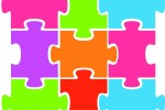 Jigsaw puzzle pieces