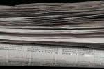 Stack of newspapers