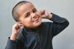 Boy making a silly face