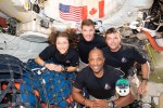 Artemis II crew inside the Orion spacecraft during their mission