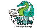 Journey of Dragons library scavenger hunt logo from Bridges Library System