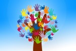 Hands on a tree