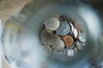 jar with coins inside