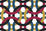 Overlapping colored rings