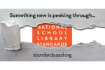 Standards peeking through ripped paper