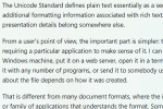 Plain text.